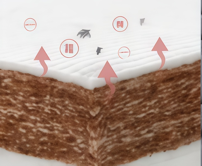 Heat-Pressed Eco-Coir Layer Detail
