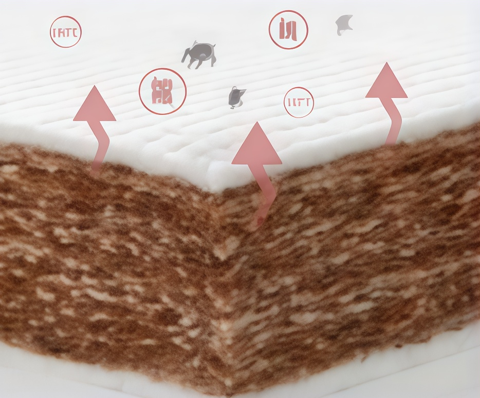 Heat-Pressed Eco-Coir Layer Detail
